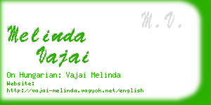 melinda vajai business card